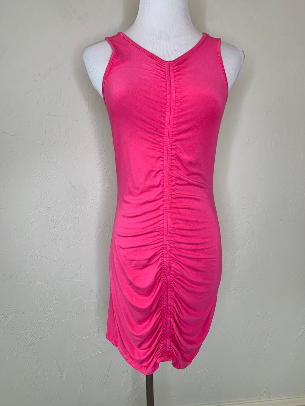 Future Collective Alani Noelle Bodycon Ruched Dress Open Back Sz XS